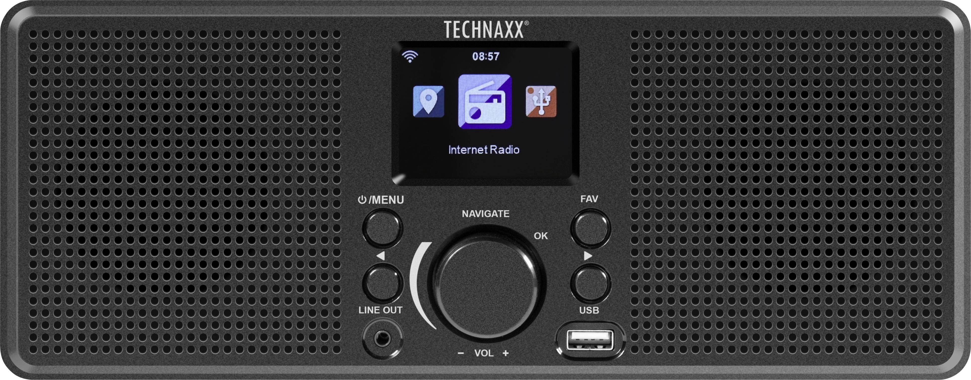 Technaxx TX-153 Radio de table Internet Internet USB, WiFi, radio internet noir-10