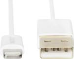 Câble de raccordement DIGITUS Lightning vers USB-A 1 m - iP5/6/7, High Speed - certifié MFI - blanc