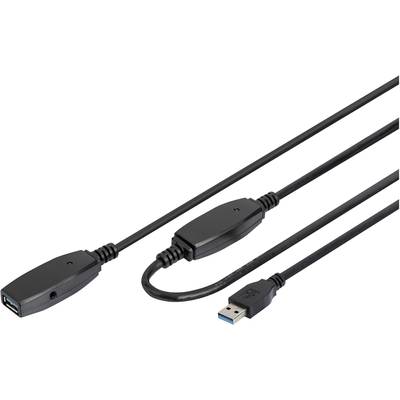 Digitus Câble USB USB 3.2 Gen1 (USB 3.0) USB-A mâle, USB-A femelle