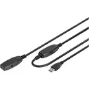 Digitus Câble USB USB 3.2 Gen1 USB-A mâle, USB-A femelle 10.00 m noir blindé, blindage double DA-73105