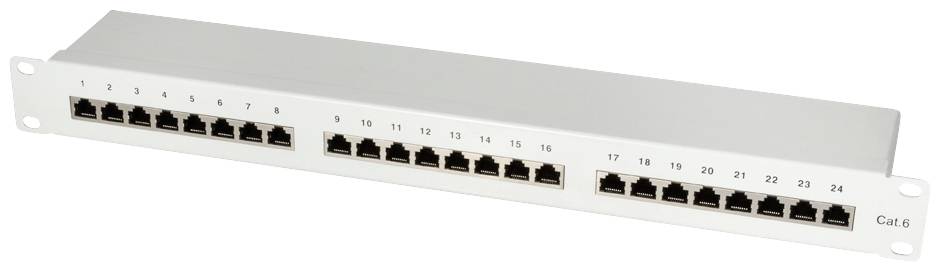 LogiLink NP0053 24 ports Panneau de brassage 483 mm (19") CAT 6 1 UH