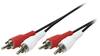 Câble de raccordement LogiLink CA1041 Cinch-RCA audio [2x - 2x ] 10.00 m noir (mat)