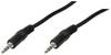 Câble de raccordement LogiLink CA1048 Jack audio [1x - 1x ] 0.20 m noir (mat)