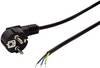 Câble de raccordement LogiLink alimentation [1x Prise mâle coudée + contact de protection - 1x extrémité(s) ouverte(s)] 1.50 m noir