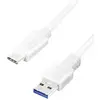 LogiLink Câble USB USB 3.2 Gen1 USB-A mâle, USB-C® mâle 0.50 m blanc CU0173