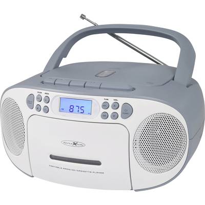 Reflexion RCR2260BL Radio-lecteur CD FM AUX, CD, Cassette   bleu-blanc