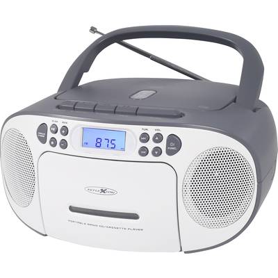 Reflexion RCR2260GR Radio-lecteur CD FM AUX, CD, Cassette   gris-blanc