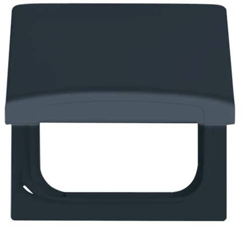 Poignée noire, carrée, avec fond incurvé et ouvert, adaptée aux appareils électroniques ou aux meubles.