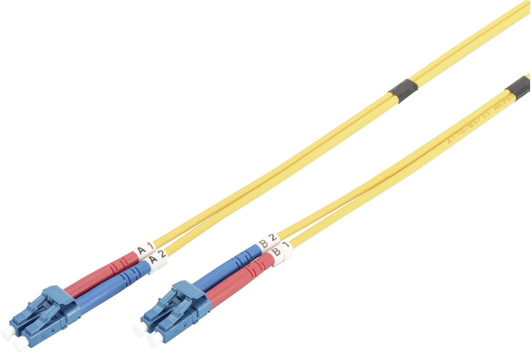 Digitus DK-2933-07 fibre optique FO Câble de raccordement 7.00 m jaune [1x LC mâle - 1x LC mâle] 9/125 µ Singlemode OS2