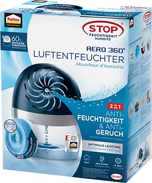 Déshumidificateur Pattex Aero360 50 m³ blanc, bleu-1