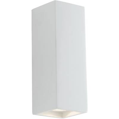 Applique murale blanche rectangulaire au design épuré et moderne. L'éclairage diffuse vers le haut et vers le bas. Convient aux espaces intérieurs.