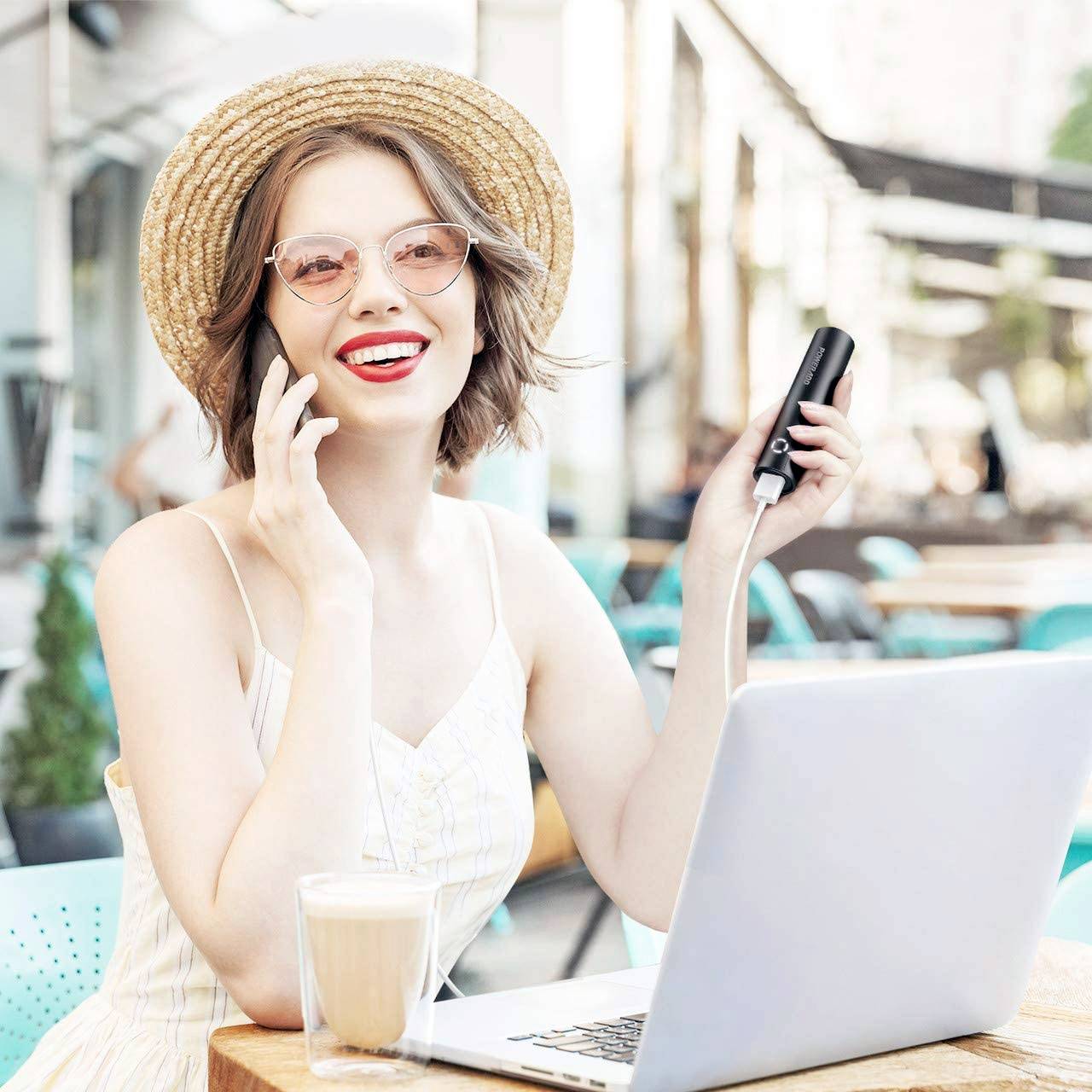 Poweradd EnergyCell Mini Powerbank (batterie supplémentaire) 5000 mAh Fast Charge Li-Ion noir Affichage du statut-2