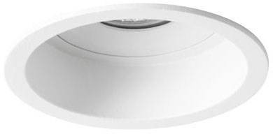 Plafonnier blanc rond au design moderne. Idéal pour les espaces intérieurs tels que les salons et les bureaux. Solution d'éclairage efficace.