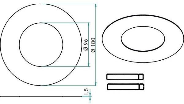 Brumberg 81015020 81015020 Bague de réduction     chrome