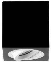 Un boîtier noir rectangulaire avec un sélecteur rotatif blanc et circulaire sur la façade.
