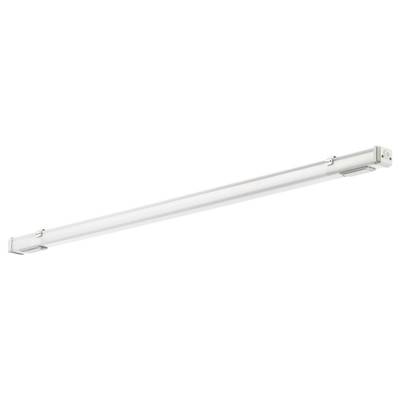 Une barre lumineuse LED blanche au design étroit et allongé, adaptée à une installation au plafond à l'intérieur.
