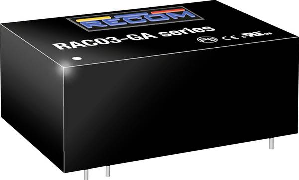 RECOM RAC03-3.3SGA Alimentation CA/CC pour circuits imprimés 3.3 V  3 W