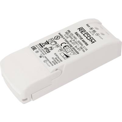 Un appareil électronique rectangulaire blanc portant plusieurs symboles techniques et spécifications. Il arbore les marquages CE et RoHS.