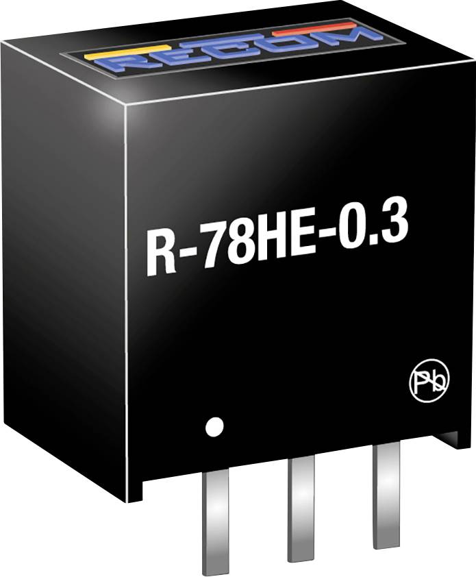 RECOM R-78HE5.0-0.3 Convertisseur CC/CC pour circuits imprimés 300 mA Nbr. de sorties: 1 x Contenu 1 pc(s)