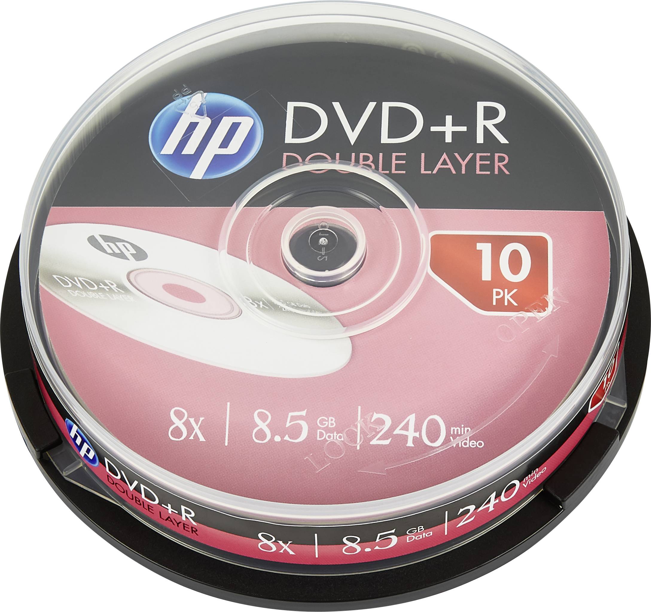 HP DRE00060 DVD+R DL vierge 8.5 GB 10 pc(s) tour - DVD vierge