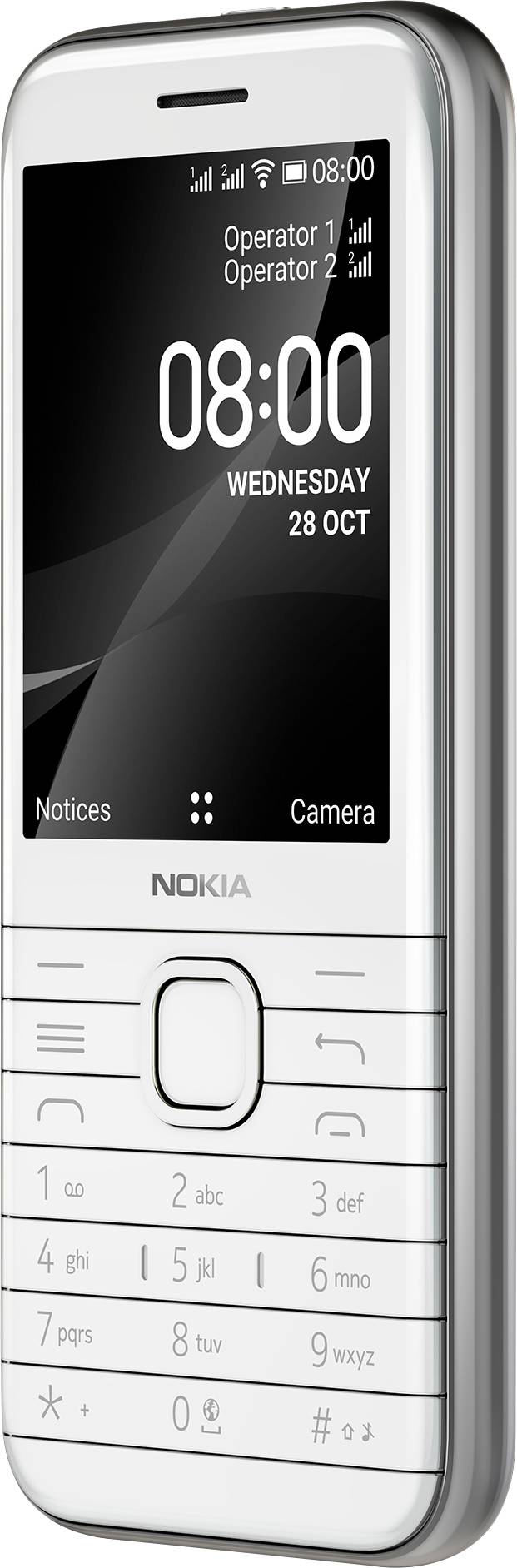Nokia 8000 4G Téléphone portable opale, blanc-3