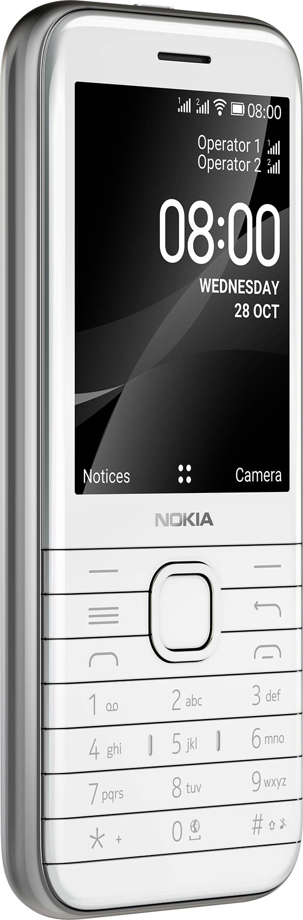 Nokia 8000 4G Téléphone portable opale, blanc-4