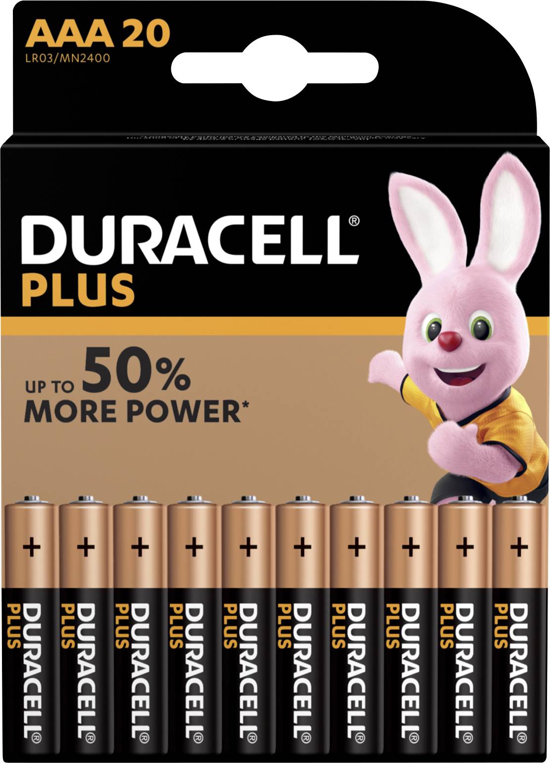 Duracell Plus Power Pile LR3 (AAA) alcaline(s) 1.5 V 20 pc(s)