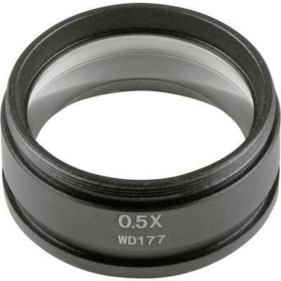 Objectif de loupe avec l'inscription « 0,5X WD177 ».