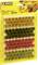 Sachet de touffes d'herbe pour modélisme ferroviaire. Contient différentes couleurs : jaune, vert, rouge. Marque 'Noch'.