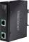 Un prolongateur PoE Gigabit TRENDnet noir avec deux ports Ethernet pour étendre les connexions réseau sur de longues distances.