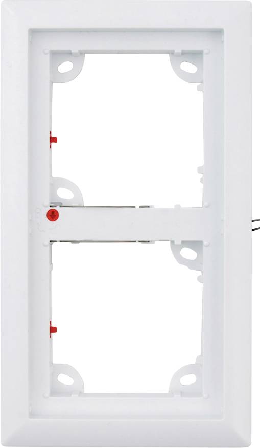 Mobotix MX-OPT-Frame-2-EXT-PW Accessoire pour interphone Accessoire de montage blanc