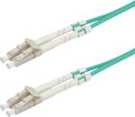 Câble à fibres optiques ROLINE 50/125μm OM3, LC/LC, connecteur à faible perte, turquoise, 5 M.