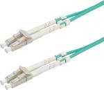 Câble fibre optique VALUE 50/125μm OM3, LC/LC, turquoise, 1 M.