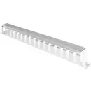 VALUE Plaque 19", 1 UH avec canal de rangement 40 x 40 mm, gris