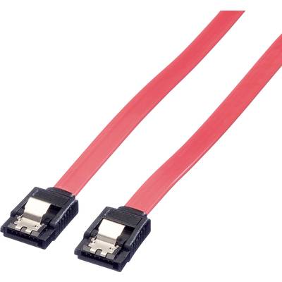 Deux câbles SATA rouges avec des connecteurs noirs, généralement utilisés pour connecter des disques durs aux cartes mères dans les ordinateurs.