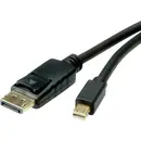 ROLINE Câble Mini DisplayPort v1.4, mDP M - DP M, noir, 2 m