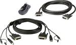 ATEN 2L-7D02UDX3 USB DVI-D Dual-Link Dual Display Secure KVM SET de câbles