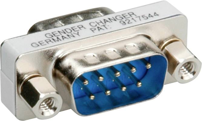 Adaptateur changeur de genre DB9, utilisé pour modifier la connexion de mâle à femelle ou vice versa sur les interfaces série.