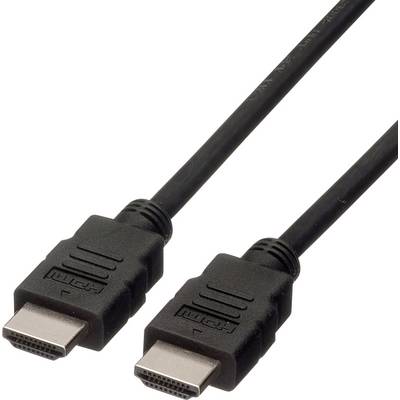 Deux fiches HDMI noires avec des connecteurs rectangulaires et l'inscription « HDMI », utilisées pour la transmission de signaux audio et vidéo.