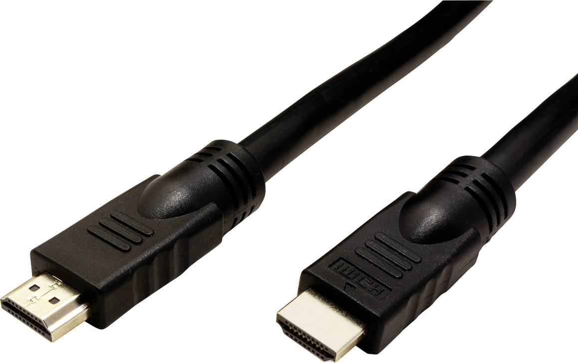 Deux câbles HDMI noirs avec fiches, utilisés pour la transmission numérique audio et vidéo.