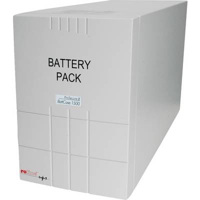 Un système de pack batterie blanc portant l'inscription 'Battery Pack' et 'ProSecure II BattCase 1500', adapté aux systèmes d'alimentation sans interruption.