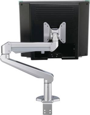 Roline Support de table pour écran 1 Écran(s) argent (métallisé) inclinable, réglable en hauteur, rotatif