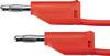 Schützinger Cordon de mesure mâle 4 mm mâle 4 mm 50.00 cm rouge 1 pc(s)