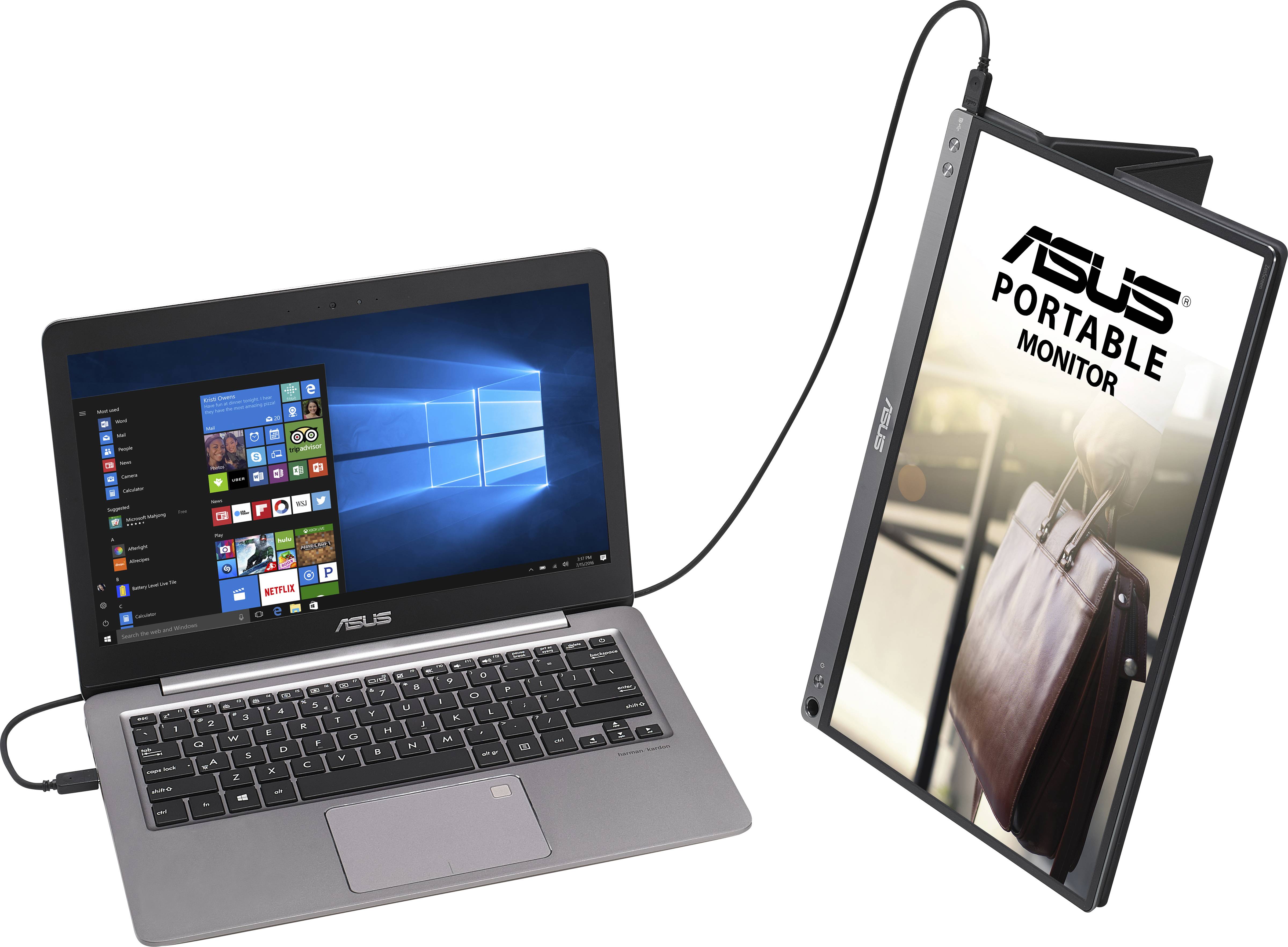 Asus MB16ACM Moniteur LED 39.6 cm (15.6 pouces) CEE F (A - G);1920 x 1080 pixelsFull HD14 msUSB-C®IPS LED-3