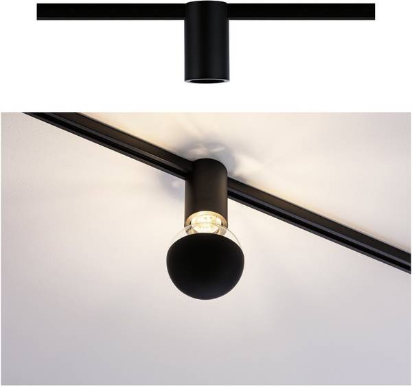 Paulmann Socket  Plafonnier URail E27   noir