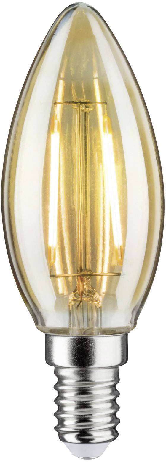 Une ampoule LED en forme de bougie avec culot E14, émettant une lumière blanc chaud. Idéale pour un éclairage décoratif.