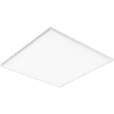 Plafonnier carré blanc à diffusion lumineuse, adapté aux espaces intérieurs modernes.