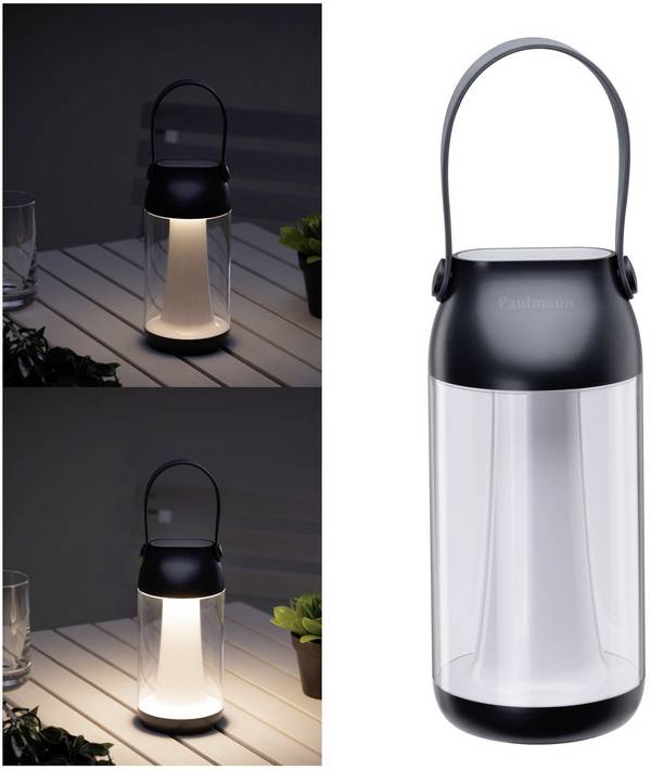 Paulmann 94267  Lampe de table à LED d'extérieur  1.3 W blanc chaud  transparent, anthracite
