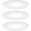Paulmann 92980 Luminaire à LED encastrable jeu de 3 LED GU10 19.5 W blanc mat