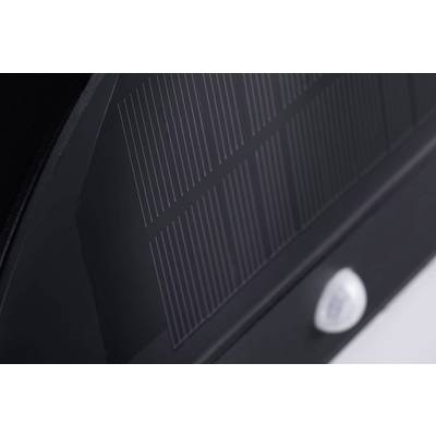 Gros plan d'une plaque de module solaire avec des cellules et des lignes visibles.